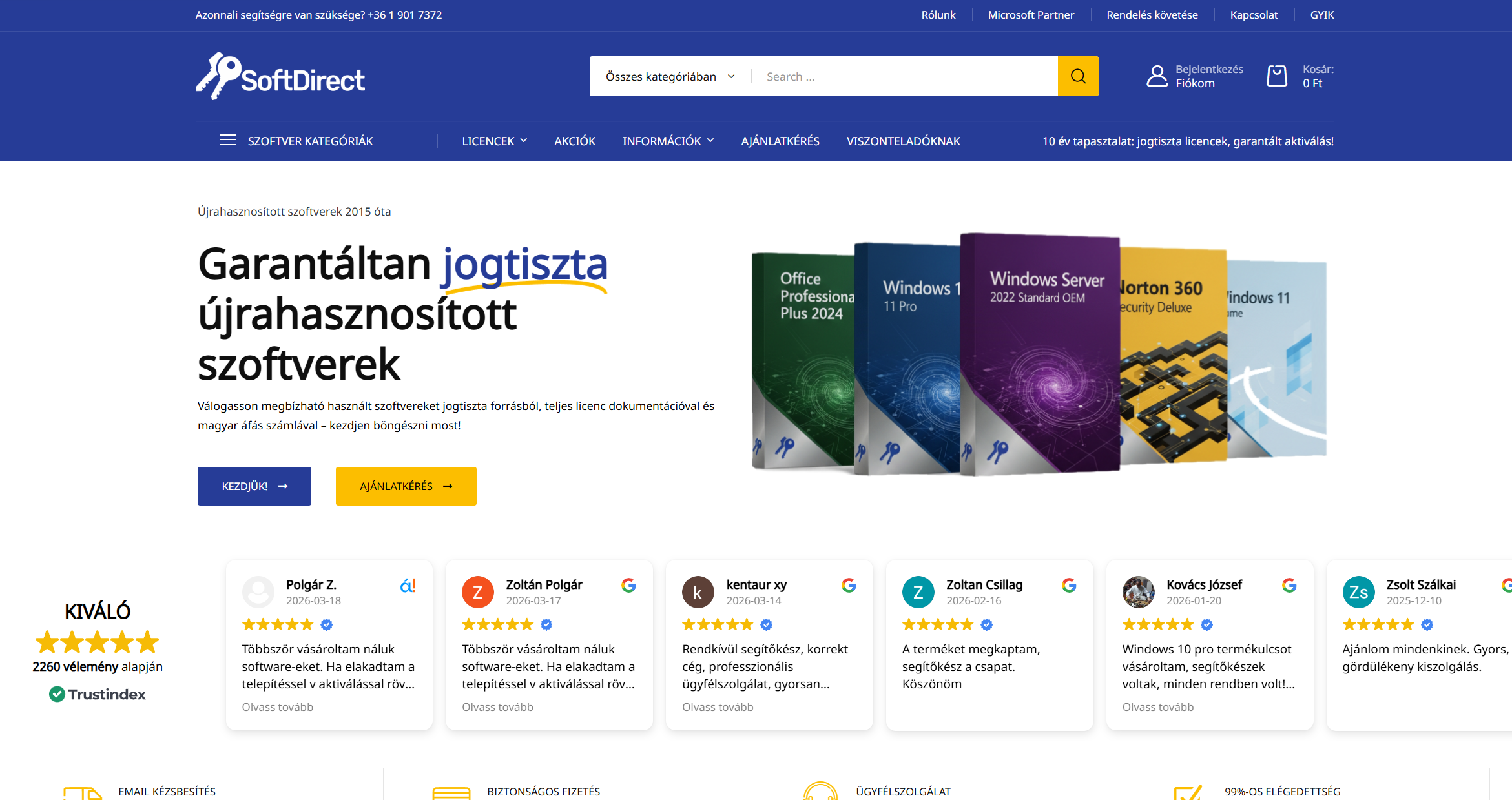 Soft.Direct szoftver webáruház